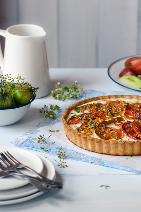 heirloom tomato tart