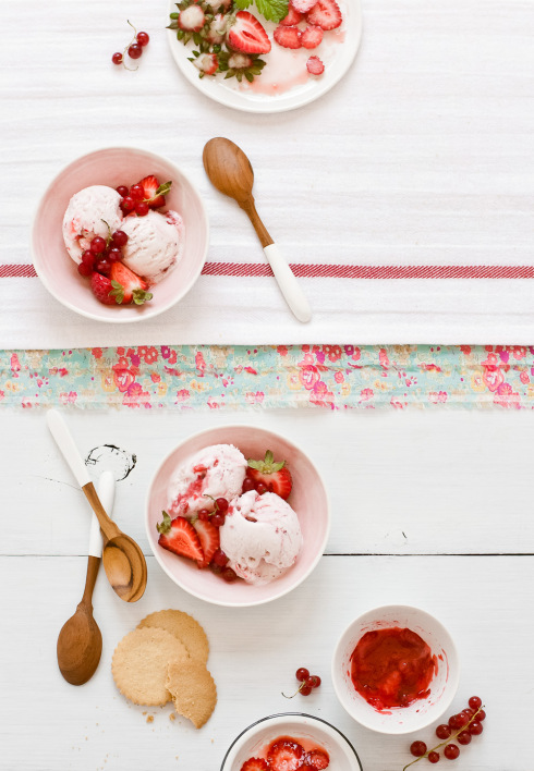Strawberry & Currant Ice Cream